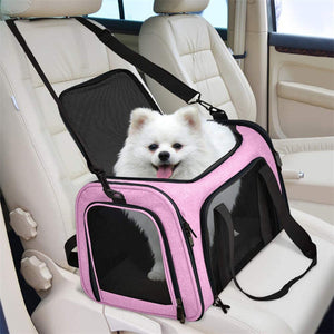 Portable Foldable Pet Carrier Bag With Convenient Handheld Design