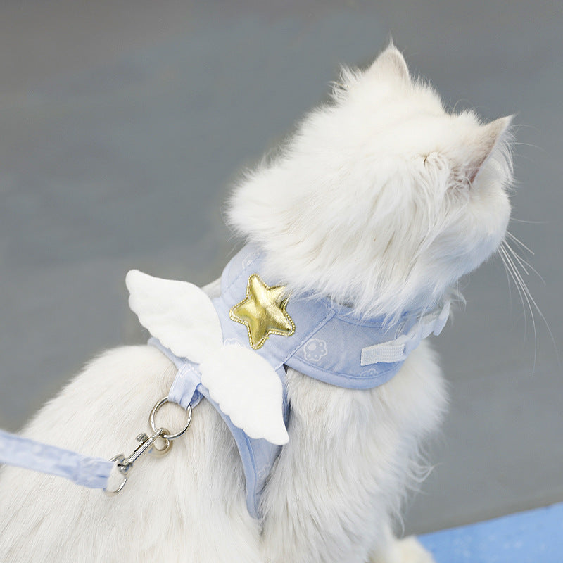 Angel Wings Pet Harness And Leash For Comfortable Daily Walks