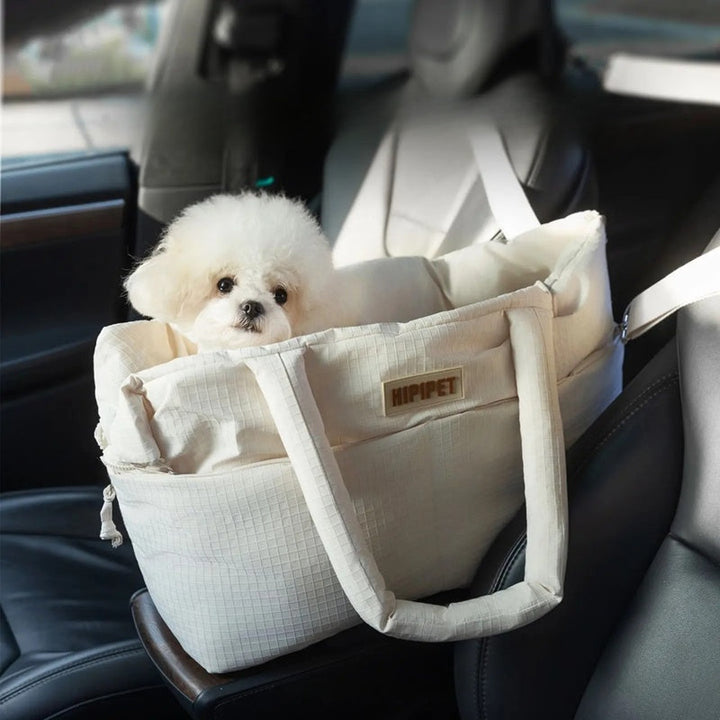 Portable Pet Car Seat Carrier With Adjustable Safety Leash